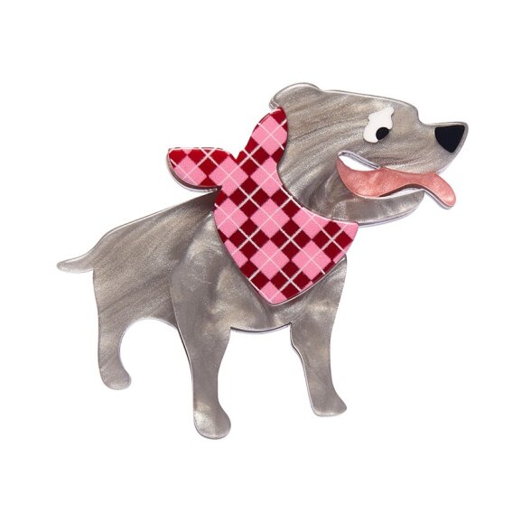 Staffy Stan Erstwilder mini brooch