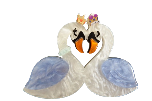 Swan Love Erstwilder Brooch