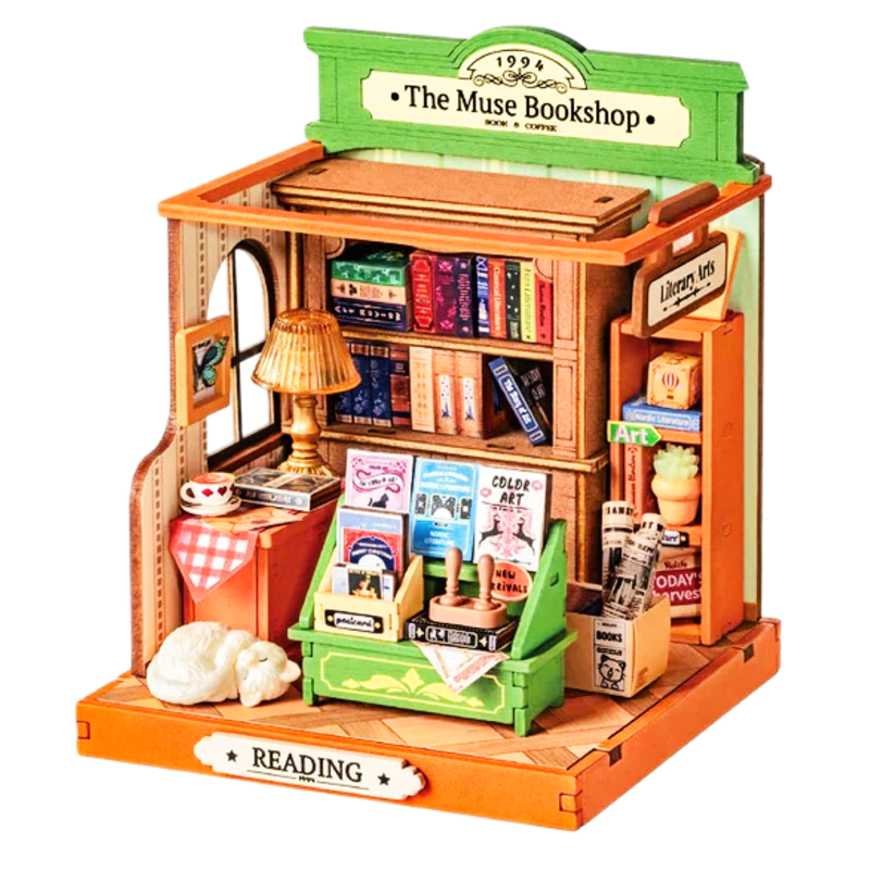 Rolife DIY Miniature House The Muse Bookshop DS040