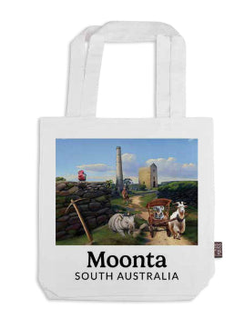 Tote Bag Little Digger Wombat and friends Hughes Pumphouse Moonta South Australia