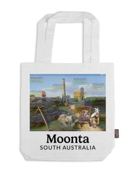 Tote Bag Little Digger Wombat and friends Hughes Pumphouse Moonta South Australia