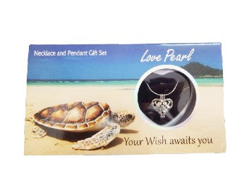 Wish Pearl love pearl Turtle beach pendant Set