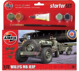image Airfix Starter Set Willys MB Jeep 1:72