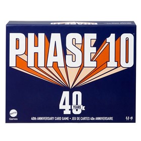 Phase 10 Card Gamed 40th Anniversary box card