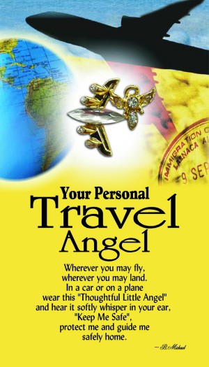 Personal Travel Guardian angel pin