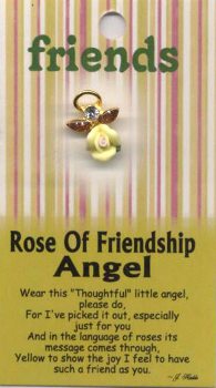 image Rose of friendship Guardian Angel pin