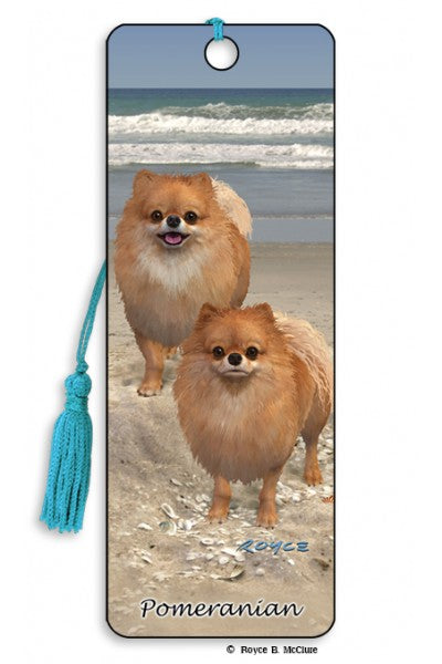 Artgame Pomeranian 3D Bookmark