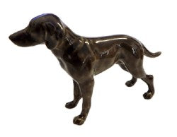 image Weimaraner dog miniature ceramic Figurine