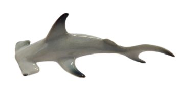 Shark ceramic miniature porcelain Figurines