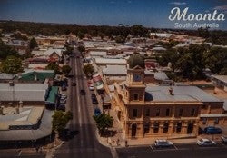 Post Card Drone Shot George Street Moonta South Australia