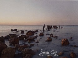 Post Card Simms Cove Moonta South Australia