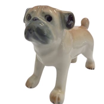Pug Standing Ceramic miniature Dog figurine