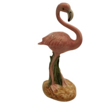 Image Standing flamingo porcelain ceramic miniature Figurine