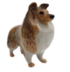 image  shetland Sheepdog ceramic porcelain dog figurine