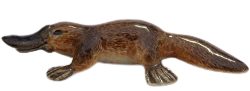 image platypus turn left ceramic Minature porcelain figurine