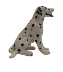image Dalmatian Sitting  ceramic miniature dog figurine