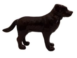 image Labrador Retriever  Dog chocolate Miniature animal figurine