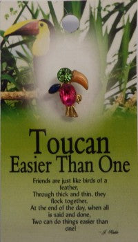 image Toucan Easier than one gardian angel pin