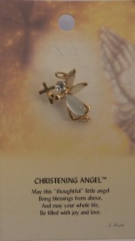 image Christening Guardian Angel Pin