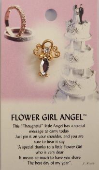 image Flower Girl Guardian Angel Pin