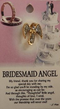 image Bridesmaid Guardian angel pin