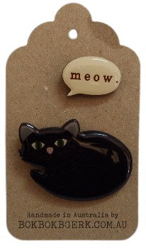 image Stella the Cat Bok bok Bgerk brooch