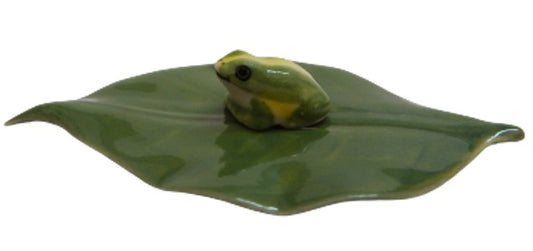 Green Frog Leaf