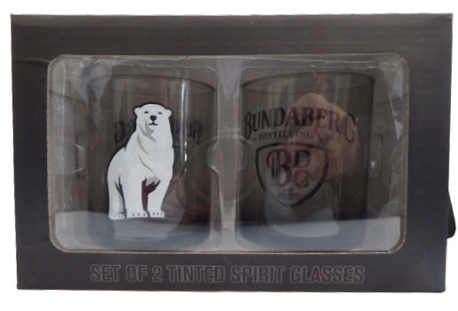 image Bundaberg Rum Set of 2 Tinted Spirit Glasses