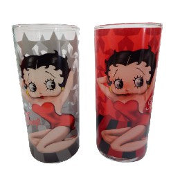 image Betty Boop  Bedazzled Hi Ball Glass Set