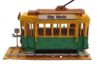 painted model rolife tramcar 1