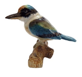 Large Sacred Kingfisher Ceramic  Miniature Figurine