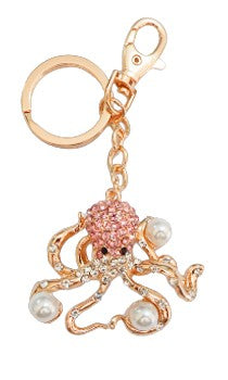 image Bling Octopus Keychain/bagclip