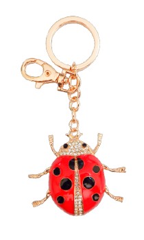 image Bling Ladybug Keychain/bagclip