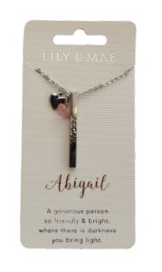 Abigail Lily & Mae Personalised Necklace