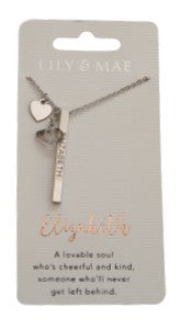Elizabeth Lily & Mae Personalised Necklace