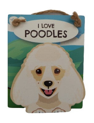 I Love Poodles Apricot Pet Peg