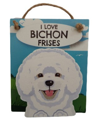 I Love Bichon Frises Pet Pegs