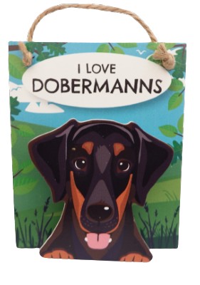 I Love Dobermanns Pet Pegs
