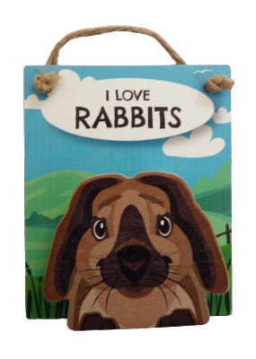 I Love Rabbits Pet Pegs-Lop