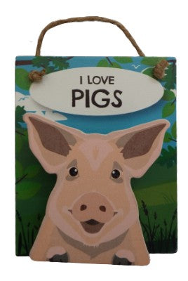 I Love Pigs Pet Pegs