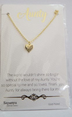 Aunty keepsake necklace