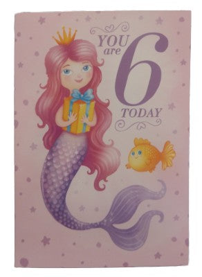 6th Birthday female mermaid
