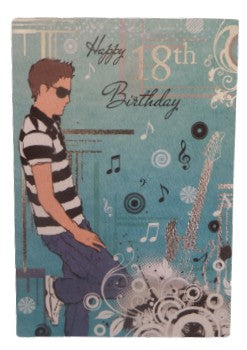 18th Birthday card Male