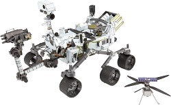 image Metal Earth Mars Perseverance Rover & Ingenuity Helicopter Model Kit