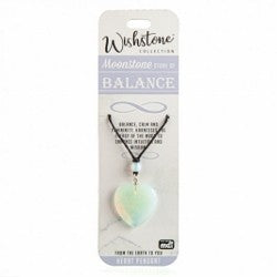 Moonstone Heart Pendant wishstone