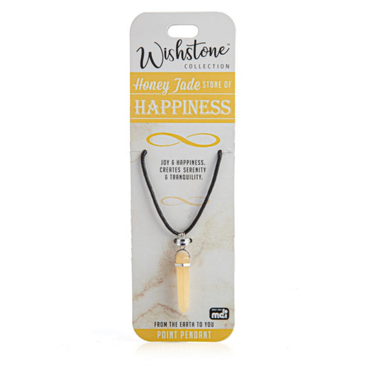 Honey Jade Point Pendant Wishstone