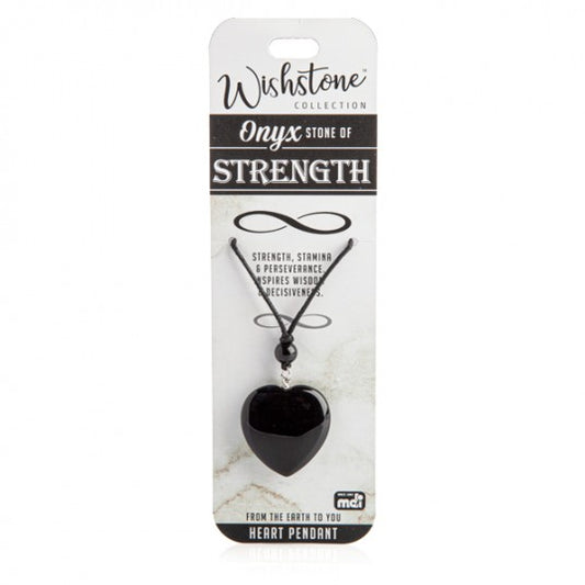 Onyx Heart Pendant wishstone