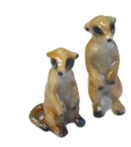 meerkat miniature set of 2