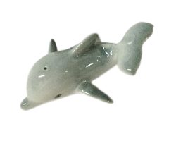 Fat Dolphin miniature Ceramic Figurine