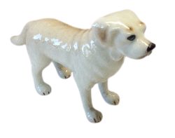 image Labrador Retriever golden ceramic miniature porcelain figurines